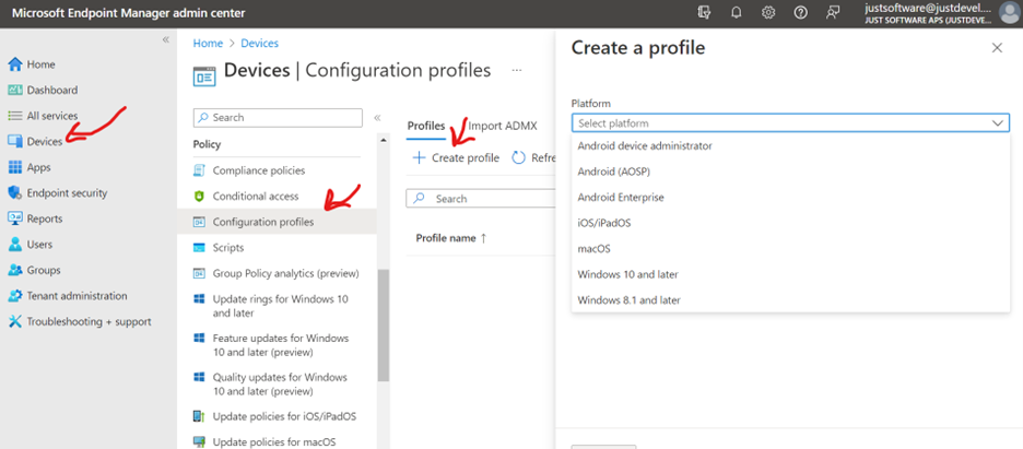 Intune SCEP Profile